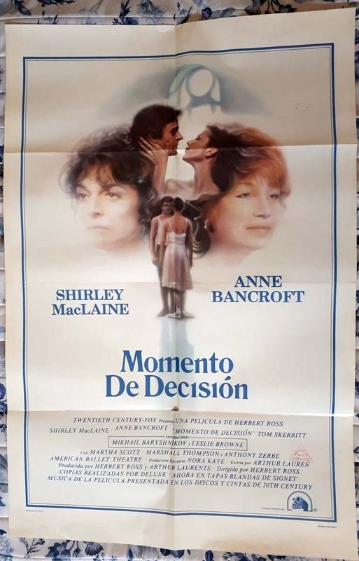 Poster de Cine "Momento de Decisión" (1977) con Shirley MacLaine y Anne Bancroft