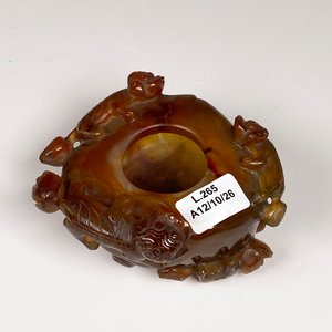Potiche de Ágata Decorado con Tapa y Figuras Animales - imagen 5