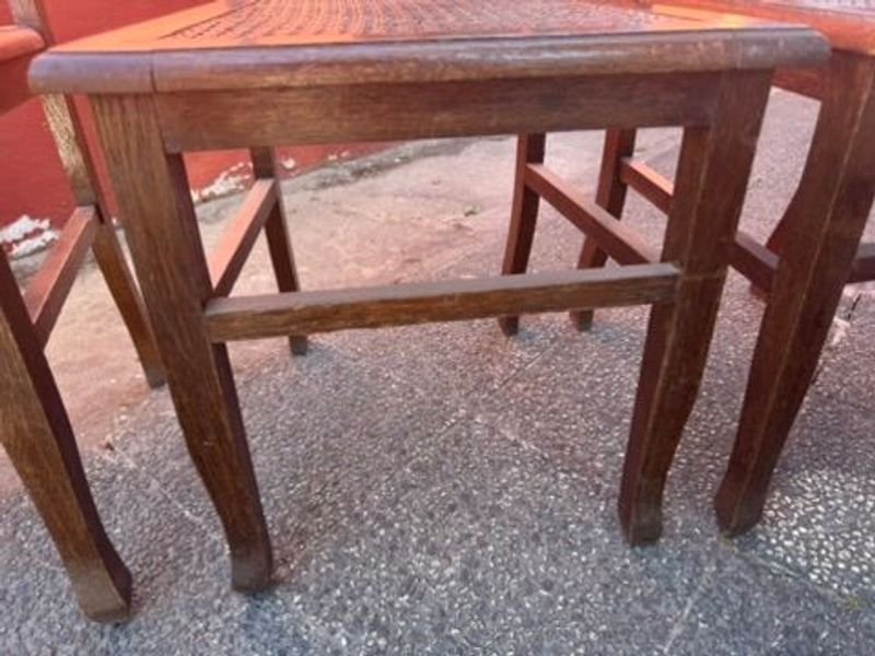 Sillas de Madera con Almohadones y Esterillado - imagen 7