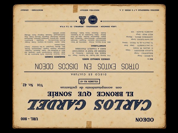 Vinilo Carlos Gardel "El Bronce Que Sonríe" Vol. 42 Odeón Arg 1964 - imagen 1
