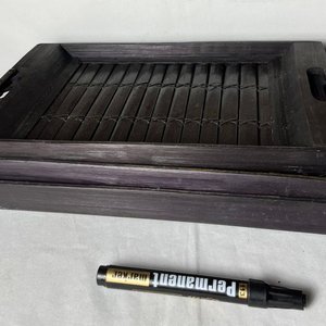 Set de 3 Bandejas/Centros de Mesa de Madera Oscura - imagen 7