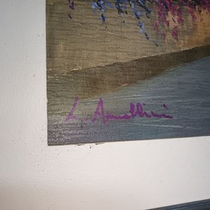 Pintura de Costa Amalfitana Firmada por L. Amathini - imagen 3