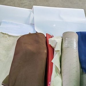 Lote de Varios Materiales Textiles y Cuero - imagen 2