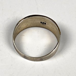 Anillo de Plata y Oro con Diseño Floral - Medida 18 mm - imagen 2
