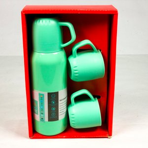Set de Termo y Tazas para Camping en Caja Roja - imagen 2