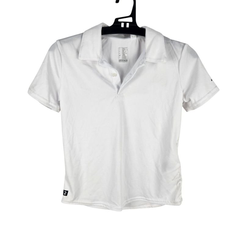 Remera Polo Tenis Niño Blanca Talle 8-9 Años