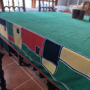 Paño para Juegos de Algodón con 6 Vasos Forrados en Cuero y 38 Dados - imagen 5