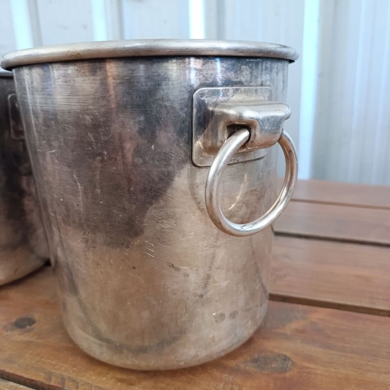 Champagneras Vintage en Metal Blanco - imagen 3