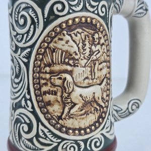 Jarra de Cerveza "At Point... English Setter" Ceramarte 1978 - imagen 3