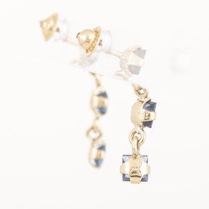 Pendientes Oro 18k con Zafiros Carré 55p - imagen 2