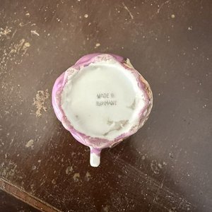 Juego de Tazas y Platillos de Porcelana Nacarada Alemana - imagen 9