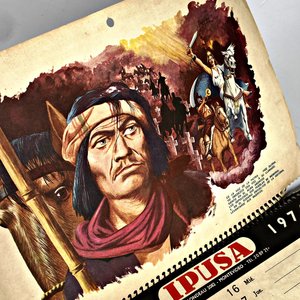 Álbum de Figuritas Chocolatines Águila N°1 Incompleto y Calendario Ipusa 1974 - imagen 9