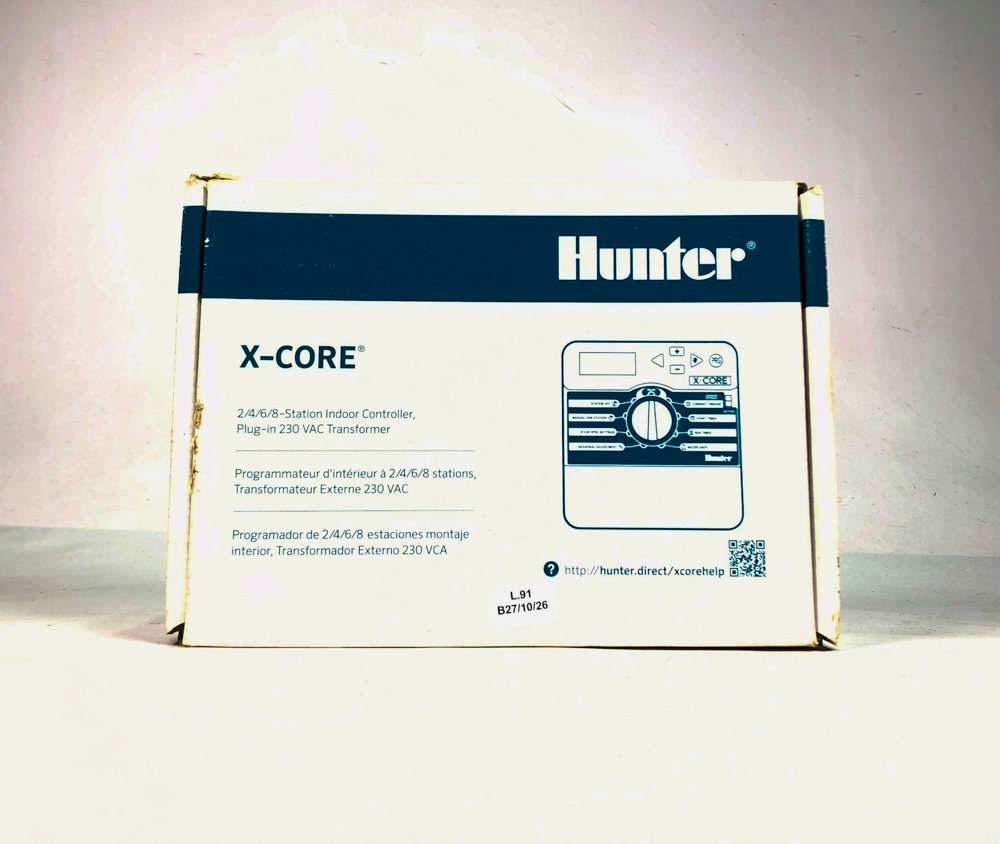 Programador de Riego Hunter X-Core 2, 4, 6 u 8 Estaciones Indoor