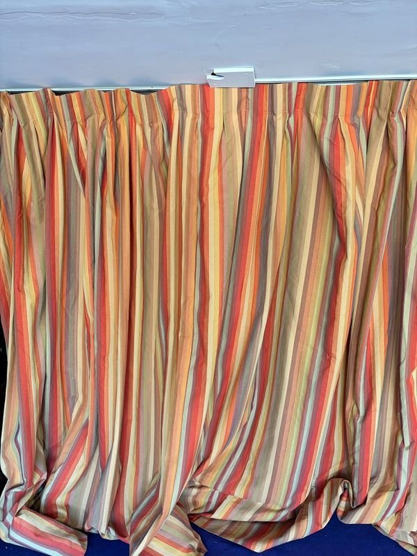 Cortina Rayada Tela Pesada 410x230 cm