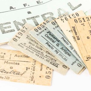 Antiguos Boletos de Tren AFE Central - Colección de Pasajes - imagen 2