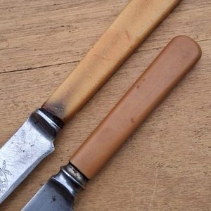 Conjunto de 2 Verijeros Antiguos Sheffield con Mangos de Baquelita - imagen 4