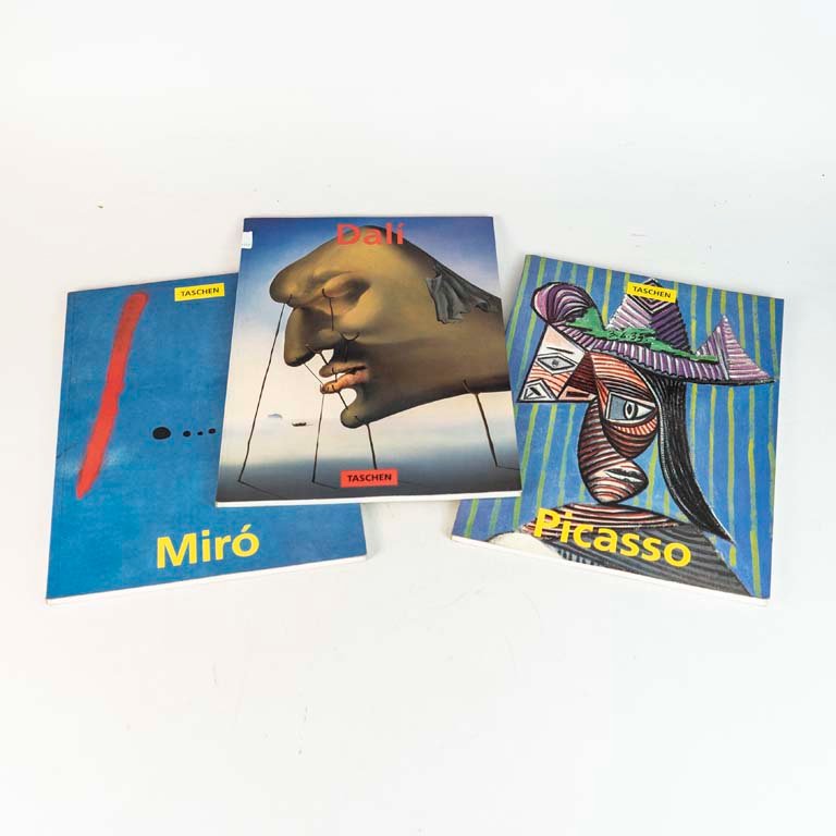 Trilogía de Libros de Arte Taschen: Picasso, Dalí y Miró