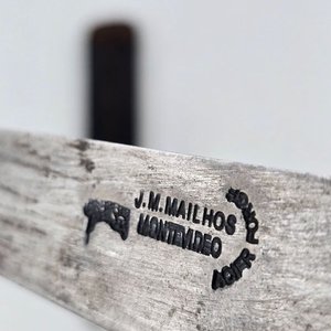 Cuchillo Criollo J.M. Mailhos con Mango de Platería Criolla y Vaina - imagen 2
