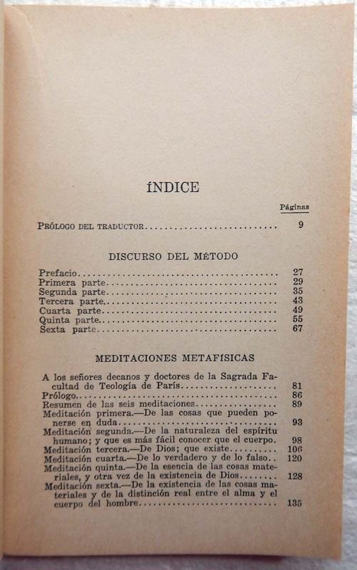 Libro de Filosofía: Discurso Del Método. Meditaciones Metafísicas - imagen 4