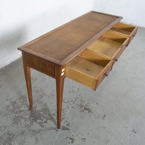 Mesa de Arrimo Esterillada con Tres Cajones - imagen 3