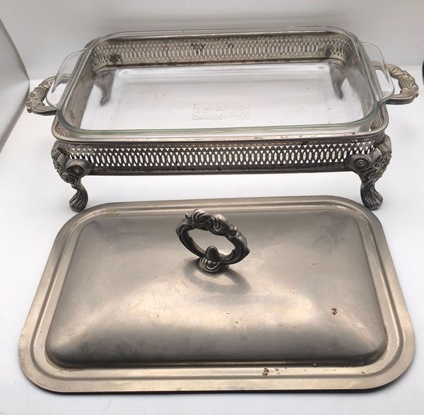 Fuente de servicio L'Argentiere estilo italiano con pirex de USA - imagen 2