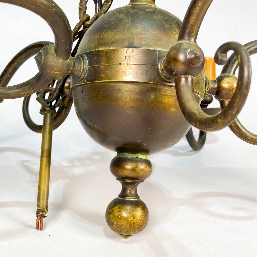 Candelero de bronce con cinco brazos - imagen 3