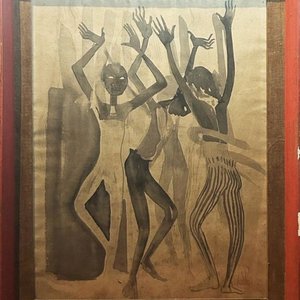 Lote anterior: Obra de Arte Atribuida a Bernard Bouts: Tinta Diluida Sobre Papel