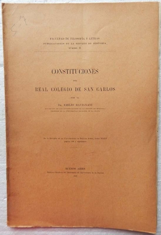 Lote anterior: Libro antiguo de Constituciones Del Real Colegio De San Carlos