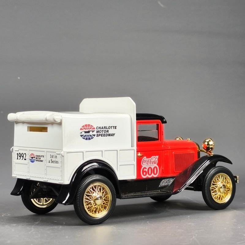 Camión Alcancía Coca Cola 600, Die Cast Metal serie especial, Ford A Edición Limitada - imagen 4