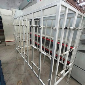 Exhibidor Metálico Blanco para Rollos de Cables o Piolas - imagen 2