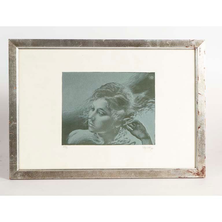 Grabado "Rostro" de Capozzoli - Medidas: 18x23cm
