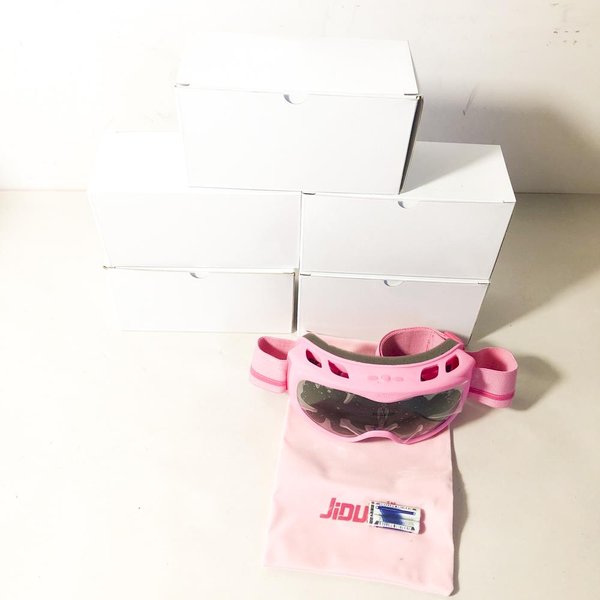Cinco Masajeadores Faciales Tipo Lentes Rosados con Estuche - imagen 1