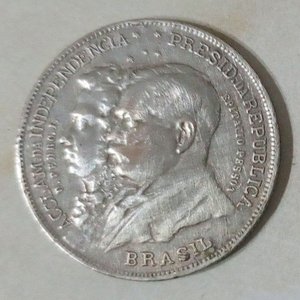 Lote anterior: Moneda Conmemorativa 2000 Réis Brasil 1922 Plata - Centenario Independencia