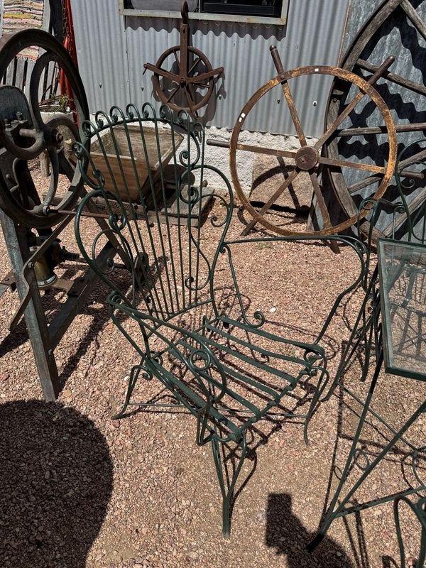 Juego de patio en hierro para exterior - imagen 2