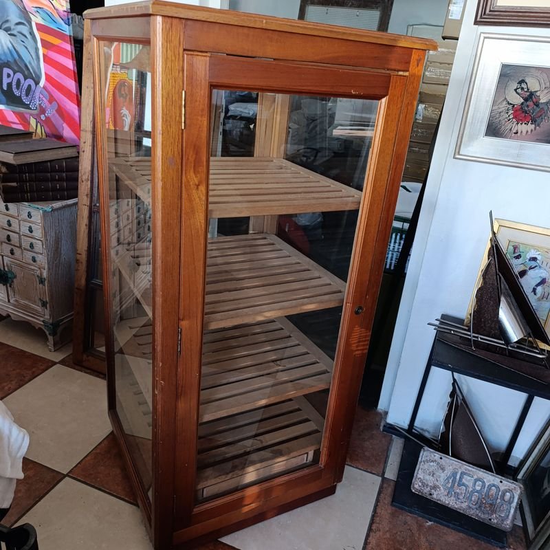 Vitrina de Cedro con Doble Puerta y Estantería - imagen 3