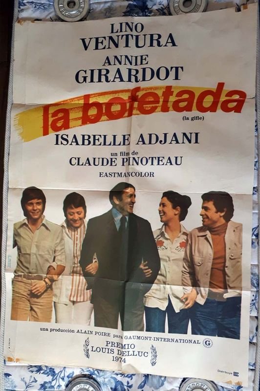 Poster Original Cine "La Bofetada" (La Giffle) con Lino Ventura y Annie Girardot - 1974