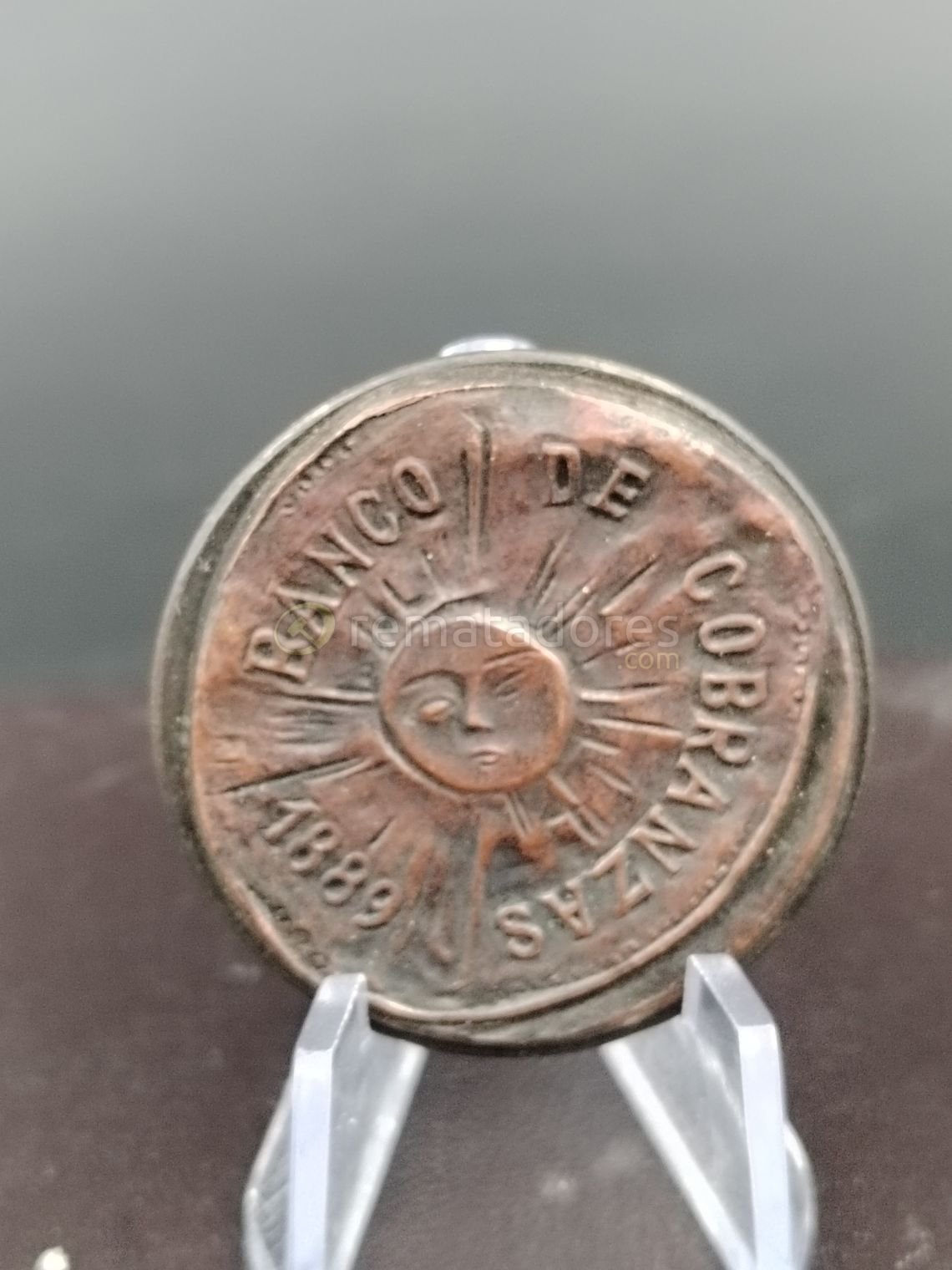 Moneda Antigua Banco de Cobranzas 1889