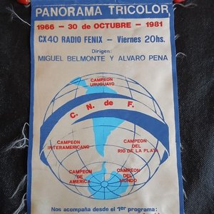 Banderín Histórico Programa Radial "Panorama Tricolor" (1966-1981) - imagen 1
