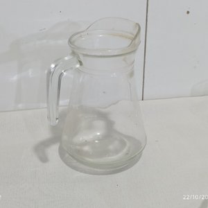Jarra, Fuente Circular y 4 Compoteras de Vidrio Transparente - imagen 5