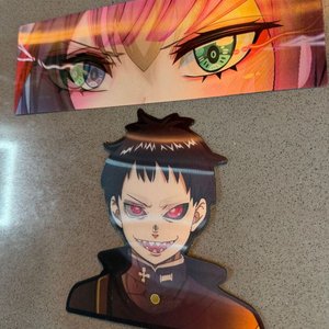 Pack de Stickers Anime: Ojos y Personaje con Diseño Vibrante - imagen 2