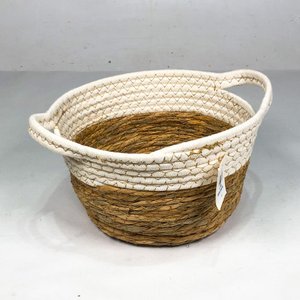 Lote anterior: Cesto Bicolor con Asa Blanco y Beige