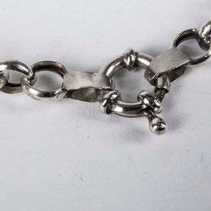 Collar de Plata con Cierre Marinero - 46 cm - imagen 2