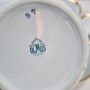 Juego de Vajilla Porcelana Olmos Blanca con Detalles Dorados - 19 Piezas - imagen 6