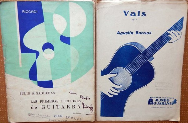 Libro Las Primeras Lecciones de Guitarra Flamenca de Julio Sagreras y Vals Op. 8 de Agustín Barrios - imagen 1