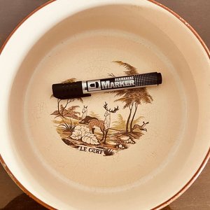 Dos Fuentes Ovaladas de Porcelana Le Cerf con Diseño de Ciervos - imagen 4