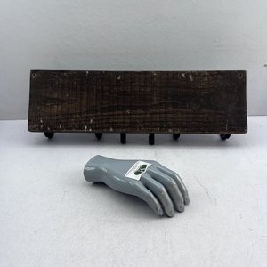 Perchero de Madera y Hierro Forjado con 6 Ganchos - imagen 4