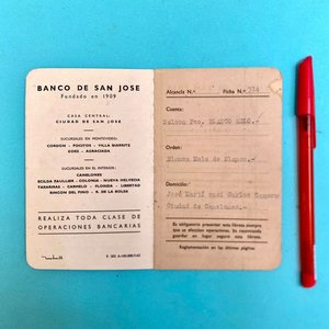 Libreta Antigua Caja de Ahorros Banco de San José - Año 1962 - imagen 2