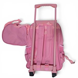 Set de Mochila Infantil con Ruedas y Bolso a Juego, Estampado Mariposas Rosa - imagen 2