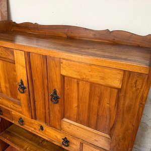 Alacena Antigua de Madera con Puertas y Cajones - imagen 4