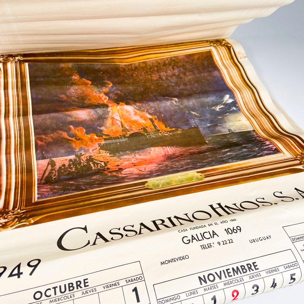 Almanaque antiguo de Cassarino 1949 - Calendario histórico - imagen 5